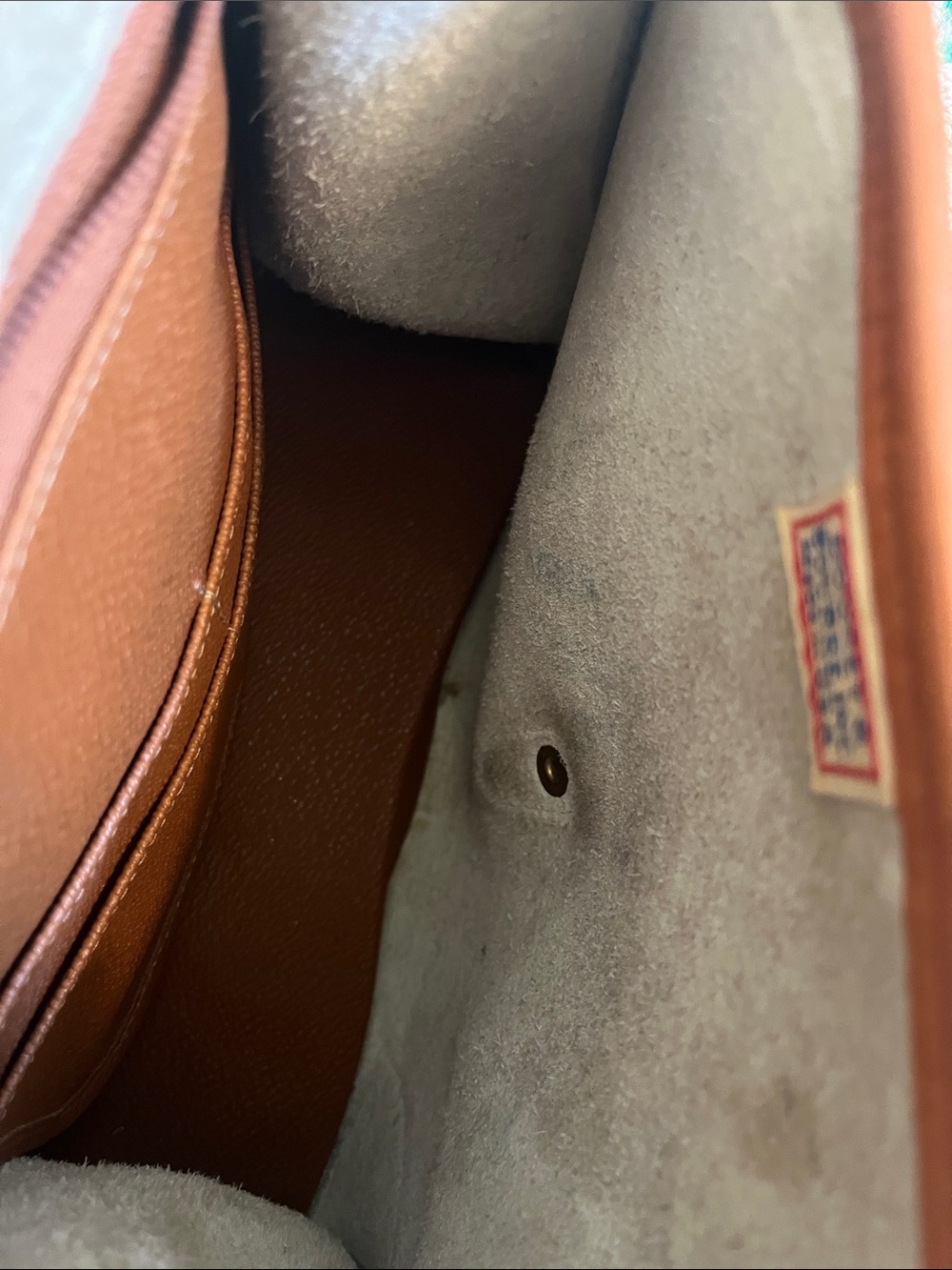 Dooney & Bourke Top-Handle White and Brown Leather Satchel Handbag - Picture 6 of 8